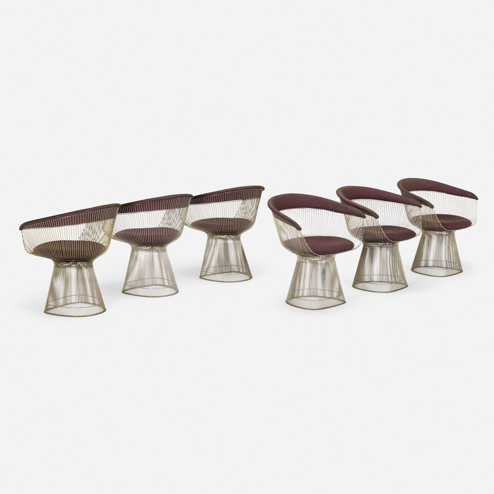 Warren Platner, Chairs, set of six (1 of 5)