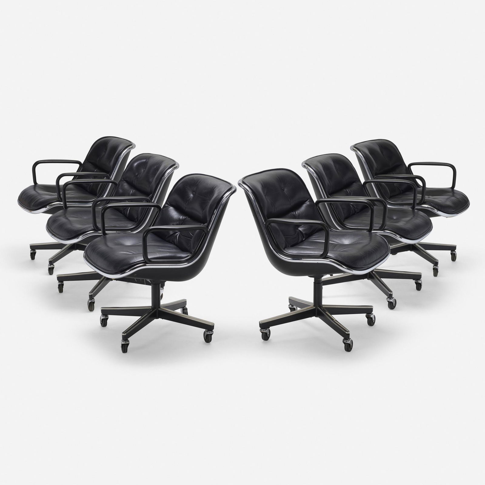 Charles Pollock, Executive chairs, set of six (1 of 6)