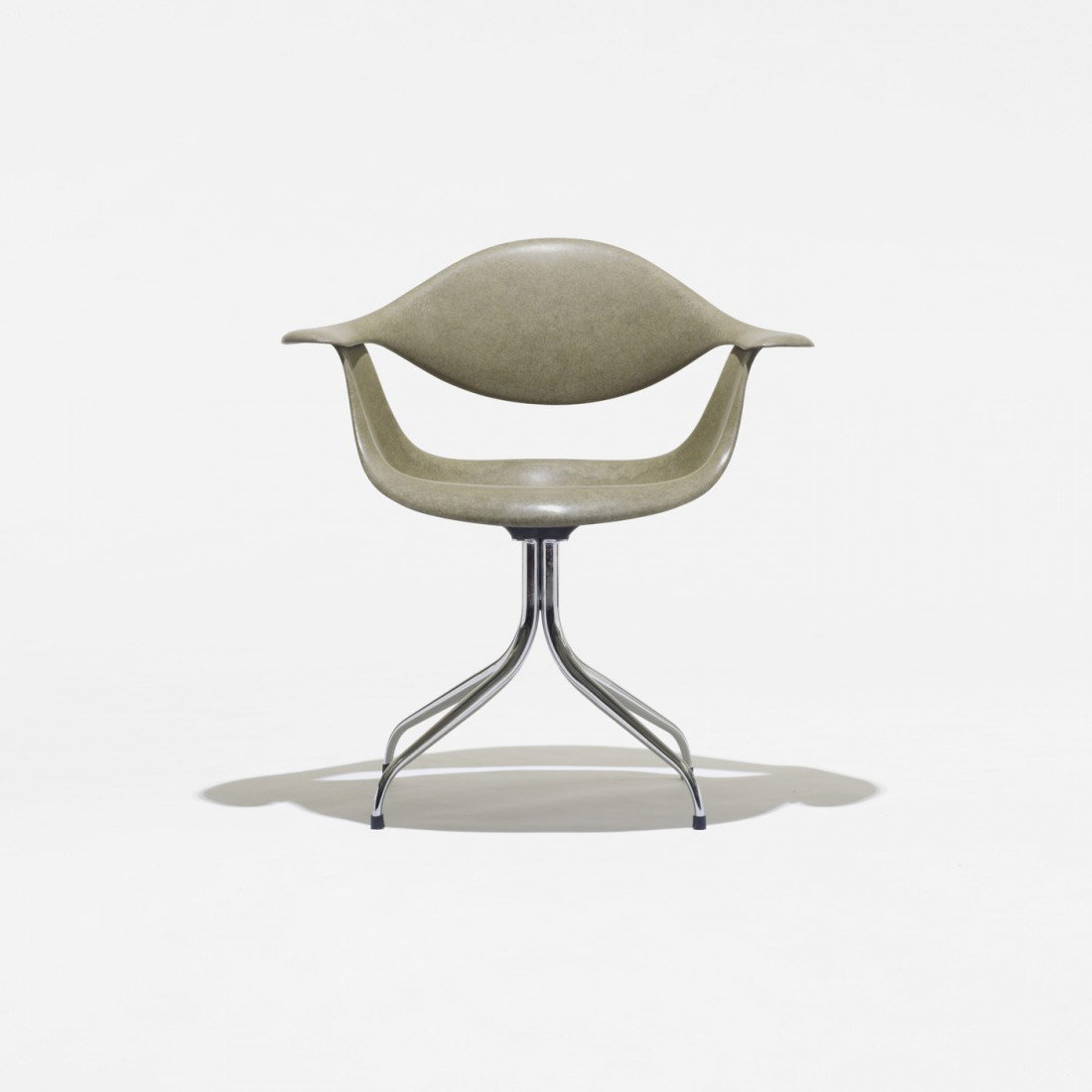 George Nelson & Associates DAF: George Nelson & Associates DAF Herman Miller USA, 1958 fiberglass, chrome-plated steel, enameled aluminum, rubber, plastic 28.75 w x 21 d x 30.75 h inches Signed with applied disc manufacturerâ€™