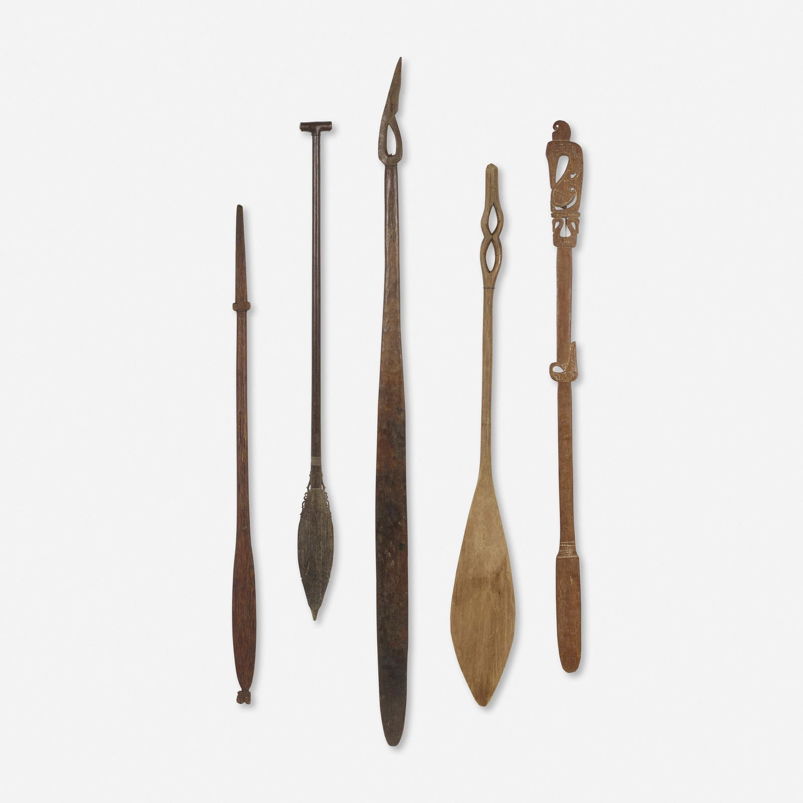 Oceanic, Collection of five paddles (1 of 5)