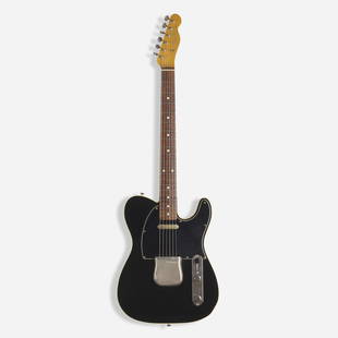 Fender, Custom Telecaster MIJ guitar: Fender Custom Telecaster MIJ guitar USA / Japan, c. 1997lacquered wood, rosewood, maple, chrome-plated steel, plastic 38.75 h x 12.5 w x 3 d in (98 x 32 x 8 cm) Serial number: A017071 Decal