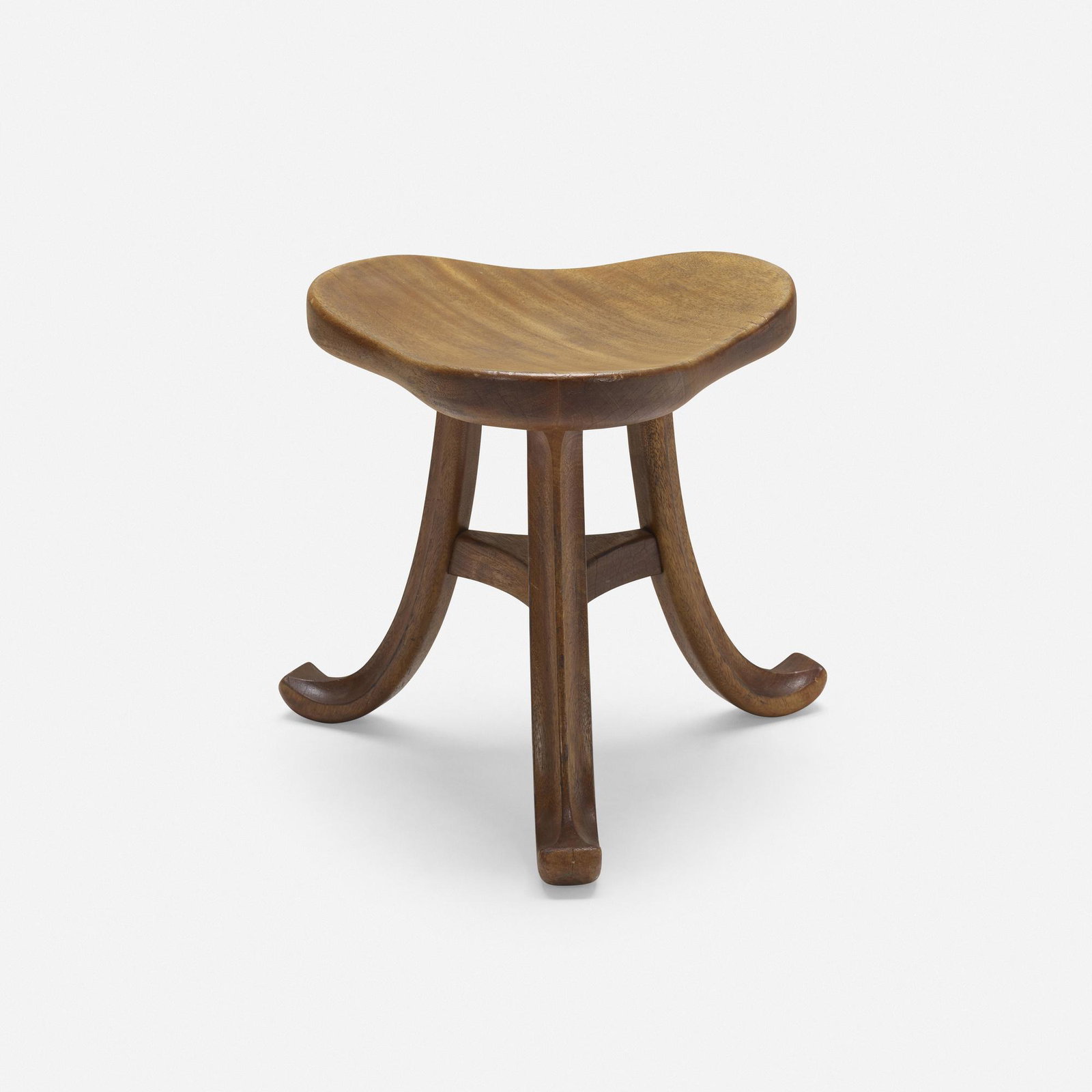 Viennese, Stool: Viennese Stool Austria, c. 1910 walnut 15 h x 17.75 dia in (38 x 45 cm) This work will ship from Chicago, Illinois.