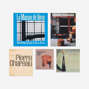 Pierre Chareau monographs, five: Pierre Chareau monographs, five Complete Lot Details Pierre Chareau Architecte Meublier 1883-1950 Marc Vellay, Rivages, Paris, 1986. 110 pages, Softcover. Pierre Chareau 5 Jacques De