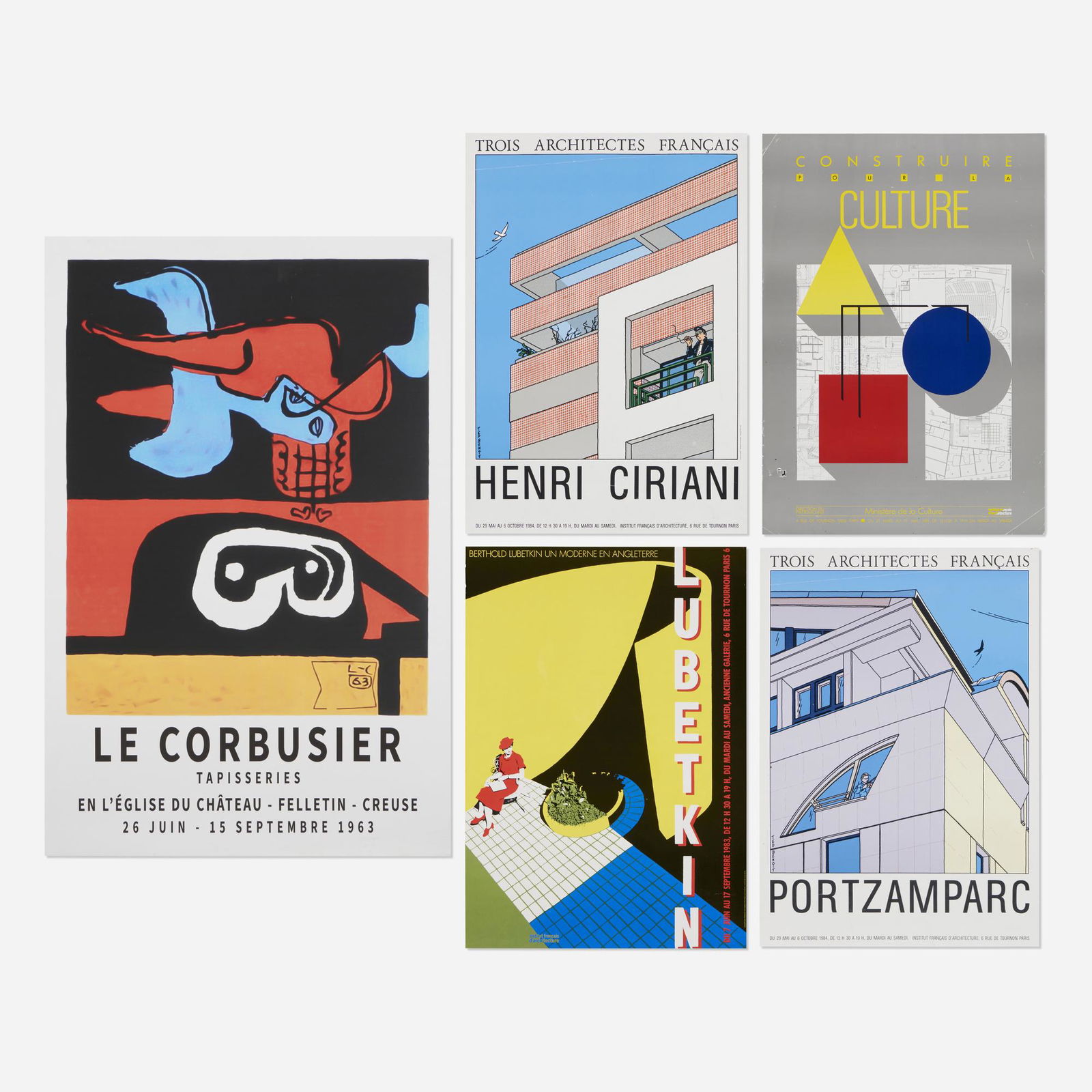 Collection of five architectural posters (1 of 2)