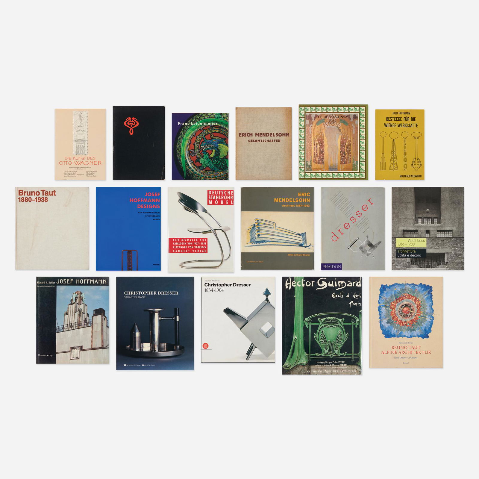 Early Modern surveys, seventeen: Early Modern surveys, seventeen Complete Lot Details Bruno Taut: Alpine Architektur Matthias Schirren, Prestel, New York, 2004. 127 pages, Hardcover. Adolf Loos 1870 - 1933: architettura,