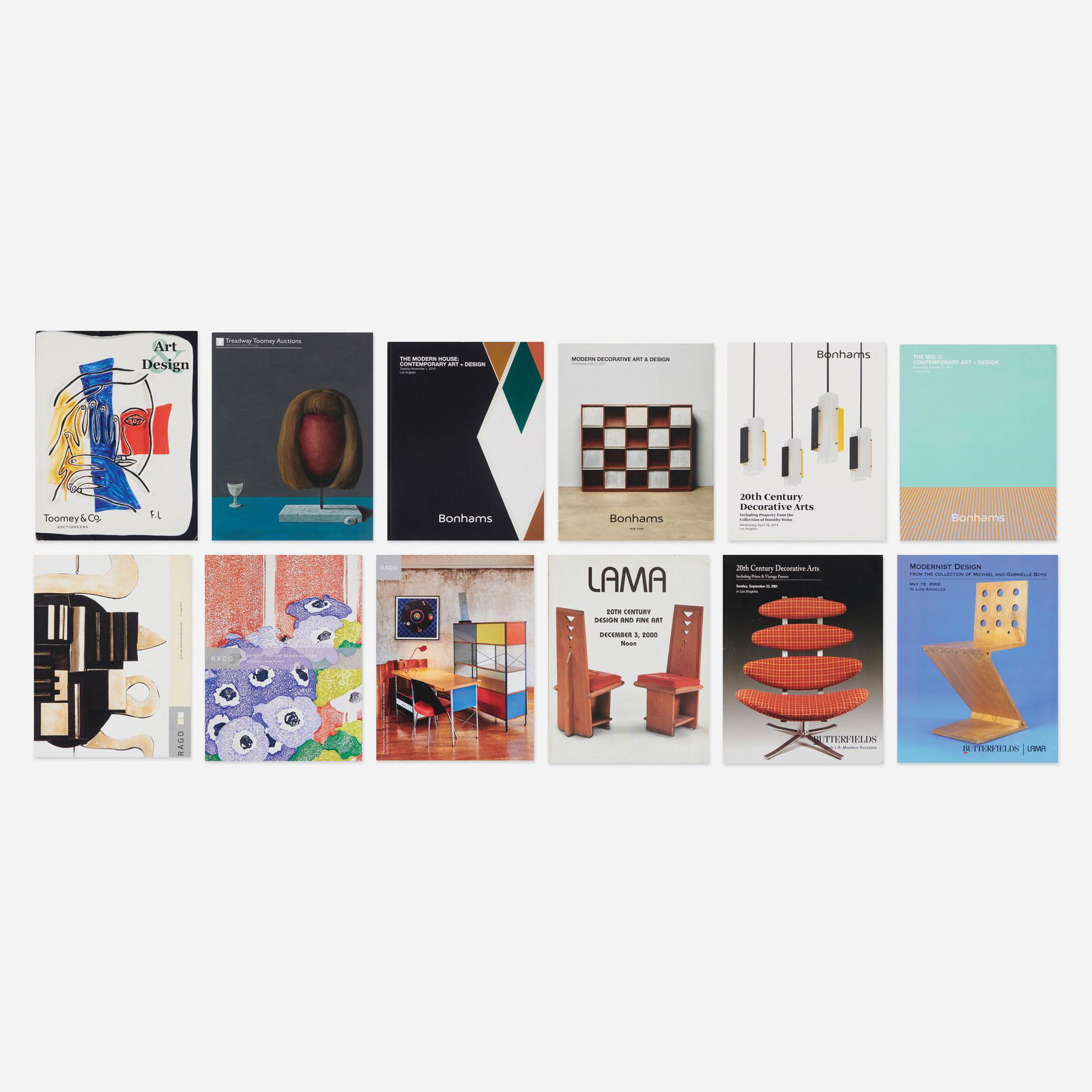 Toomey, Rago, LAMA, Bonhams catalogs, fifty-two (1 of 2)