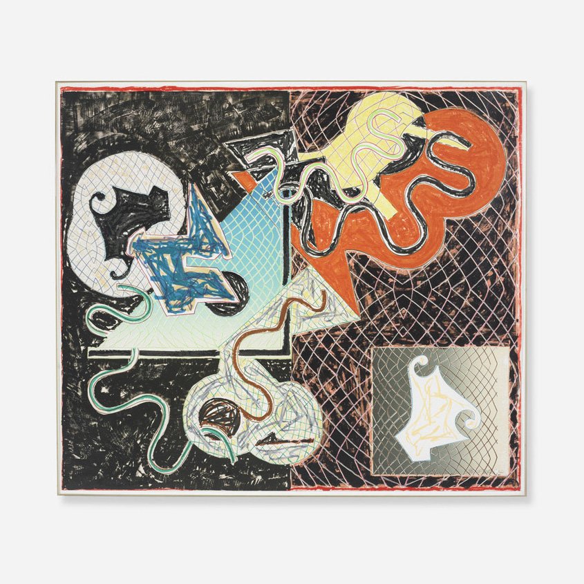 Frank Stella Shards: Frank Stella Shards USA, 1982 screenprint on paper 40.5 h x 45 w inches Signed, numbered and dated to lower right '40/49 F. Stella 82'. This work is number 40 from the edition of 49 printed by Petersb