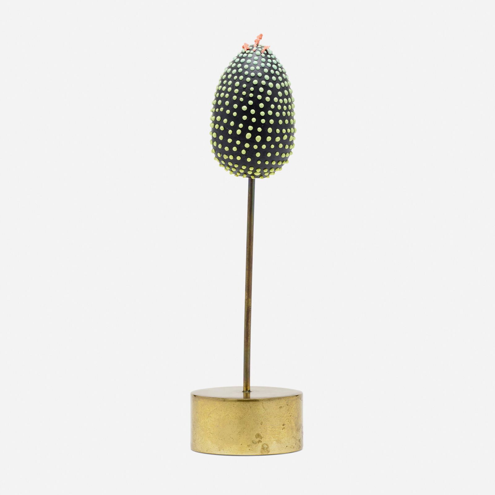 Haas Brothers, Fairy Berry: The Haas Brothers (Nikolai and Simon Haas) Fairy Berry 2017ceramic, brass 7.5 h x 2 dia in (19 x 5 cm) Impressed signature and dated to underside 'The Haas Brothers 2017'. Prove
