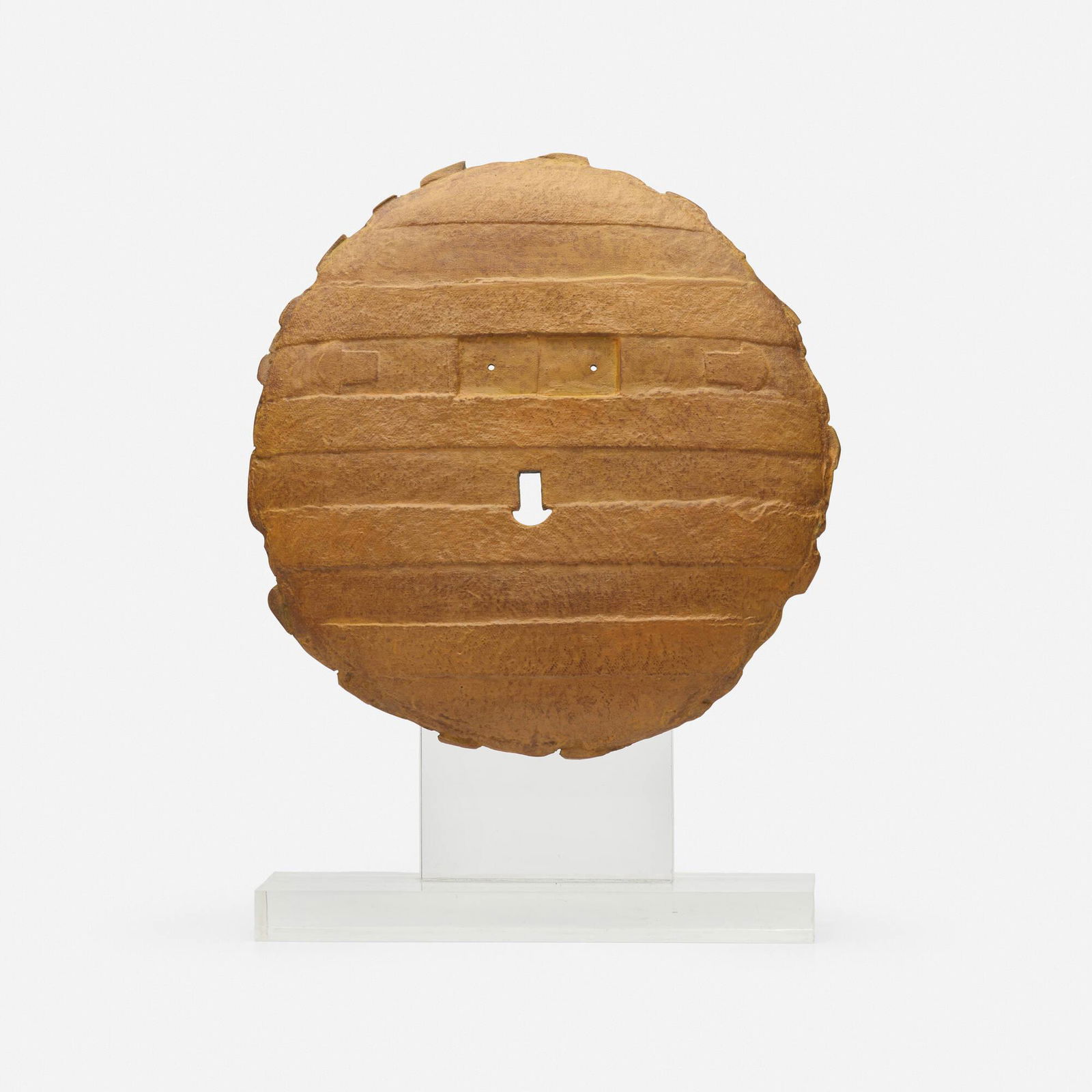 Robert Courtright, Masque: Robert Courtright Masque 1991bronze 11.25 h x 10.75 w x 1 d in (29 x 27 x 3 cm) Signed and numbered to verso 'Courtright 3/3'. This work is number 3 from the edition of 3. Sold with three arti