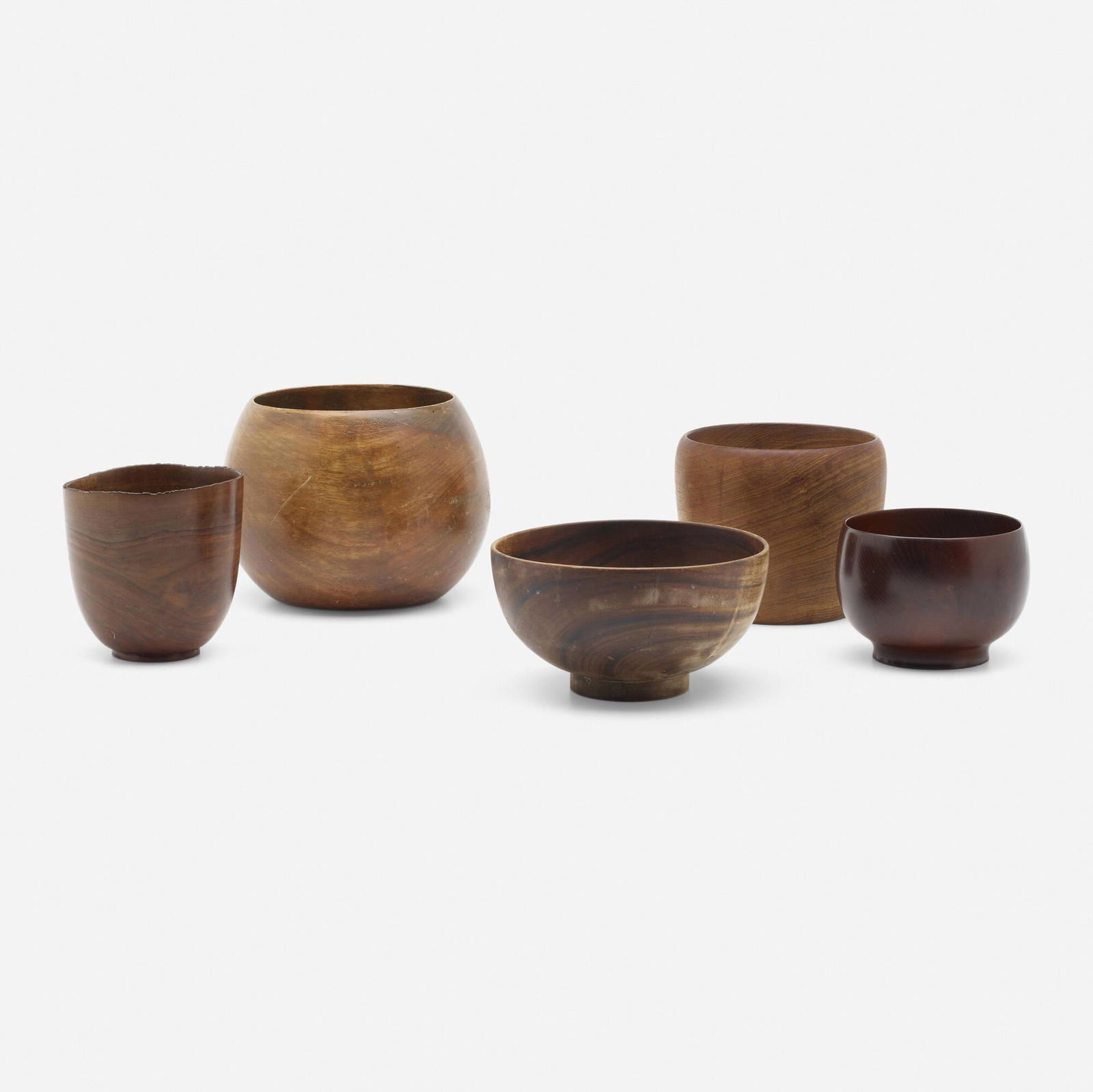 Modern, Collection of five bowls (1 of 3)
