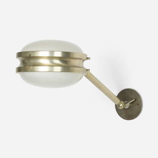 Sergio Mazza, Gamma sconce: Sergio Mazza Gamma sconce ArtemideItaly, c. 1965nickel-plated brass, frosted glass 5.25 h x 7.75 w x 21.75 d in (13 x 20 x 55 cm) This work will ship from Chicago, Illinois.