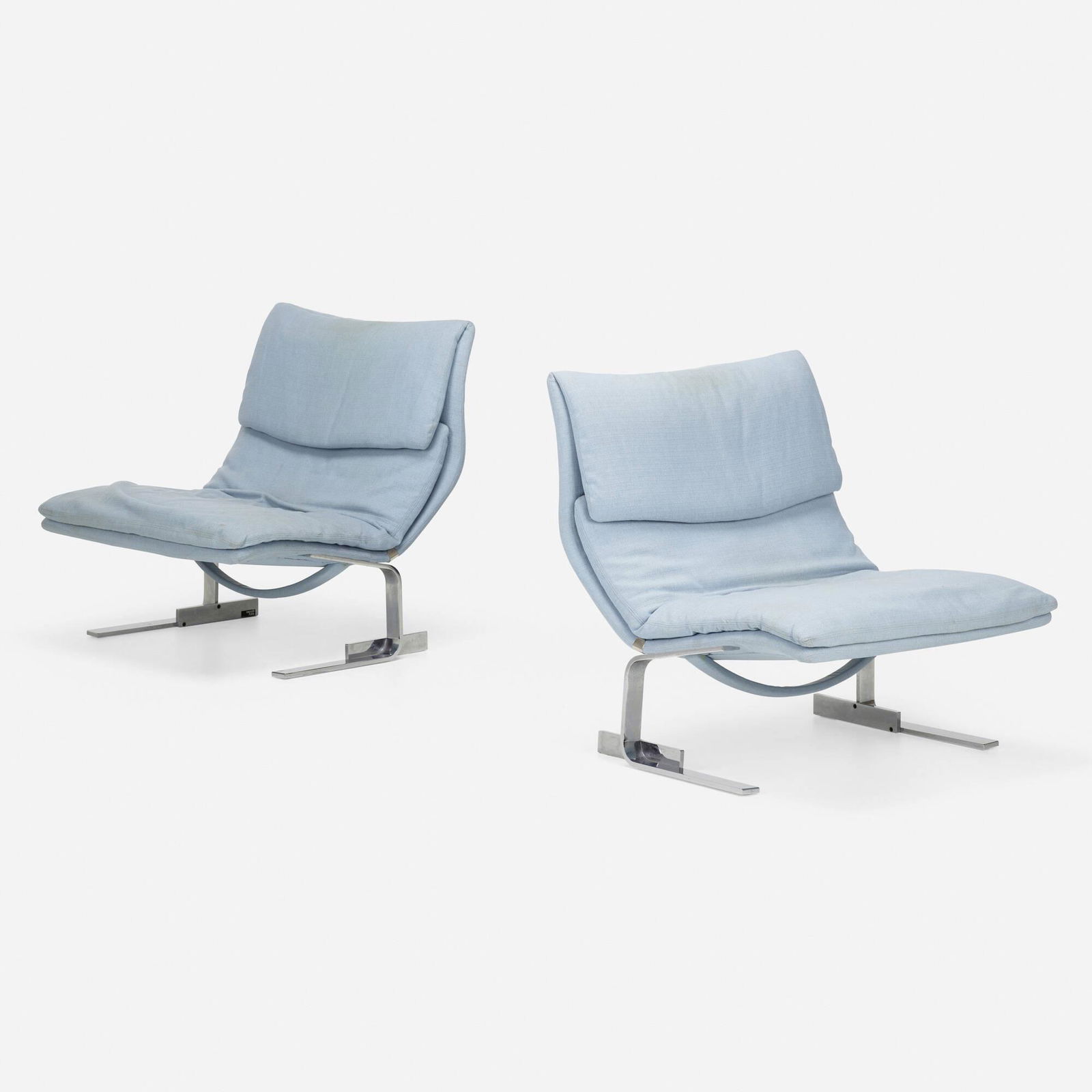 Giovanni Offredi, Onda lounge chairs, pair (1 of 5)