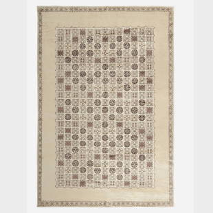 Doris Leslie Blau, Pile carpet: Doris Leslie Blau Pile carpet USA, 21st centuryhand-knotted wool 12' x 17'8" in (366 x 538 cm) This contemporary design was inspired by the work of Paule Leleu. This work w