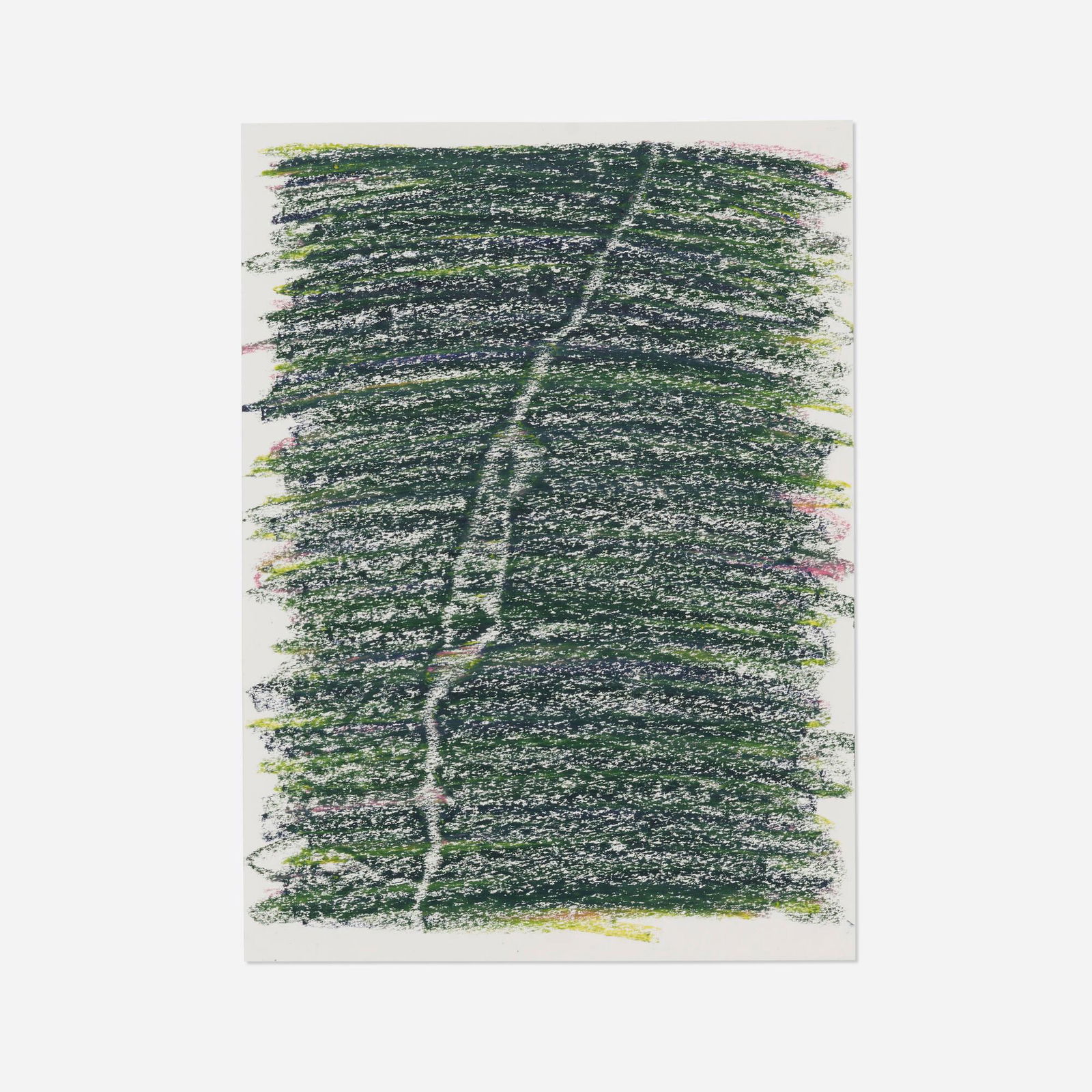 Sam Falls, Untitled: Sam Falls Untitled 2012pastel on paper 10.875 h x 15 w in (28 x 38 cm) Signed and dated to verso 'Sam Falls 2012'. This work will ship from Lambertville, New Jersey.