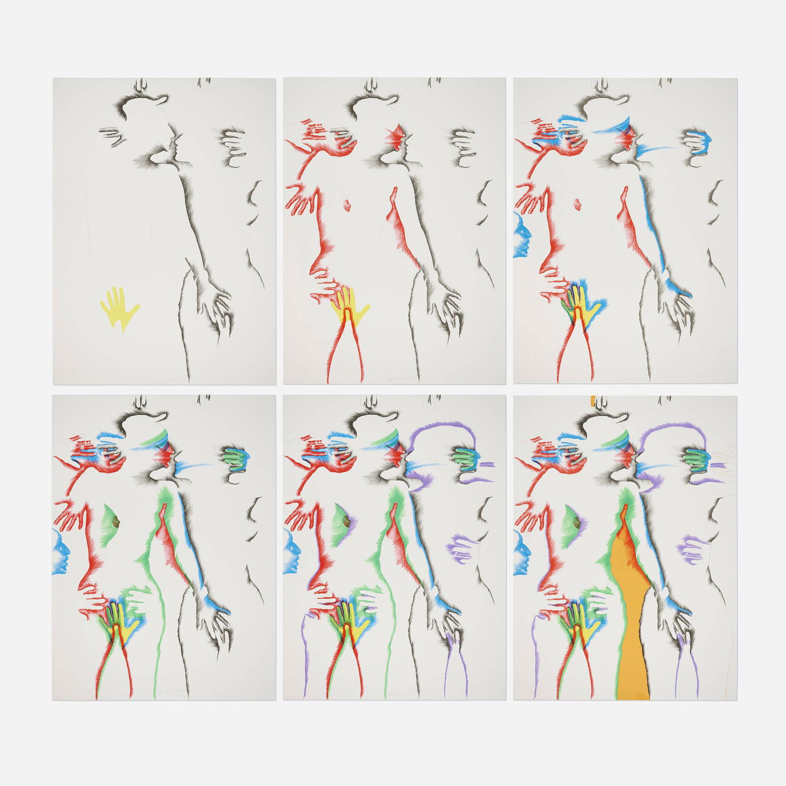 Marisol (Marisol Escobar), Untitled (six works) (1 of 2)