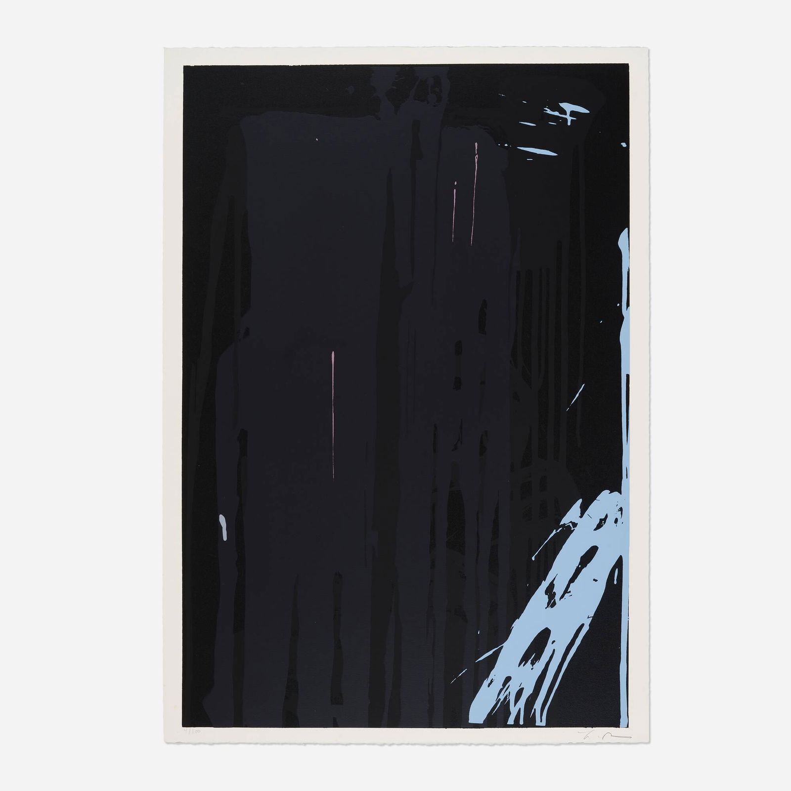 Larry Poons, Komposition: Larry Poons Komposition 1979-1980screenprint in colors image: 34 h x 23 w in (86 x 58 cm) sheet: 35.75 h x 25 w in (91 x 63 cm) Signed and numbered to lower edge '41/100 K Poons'. This work