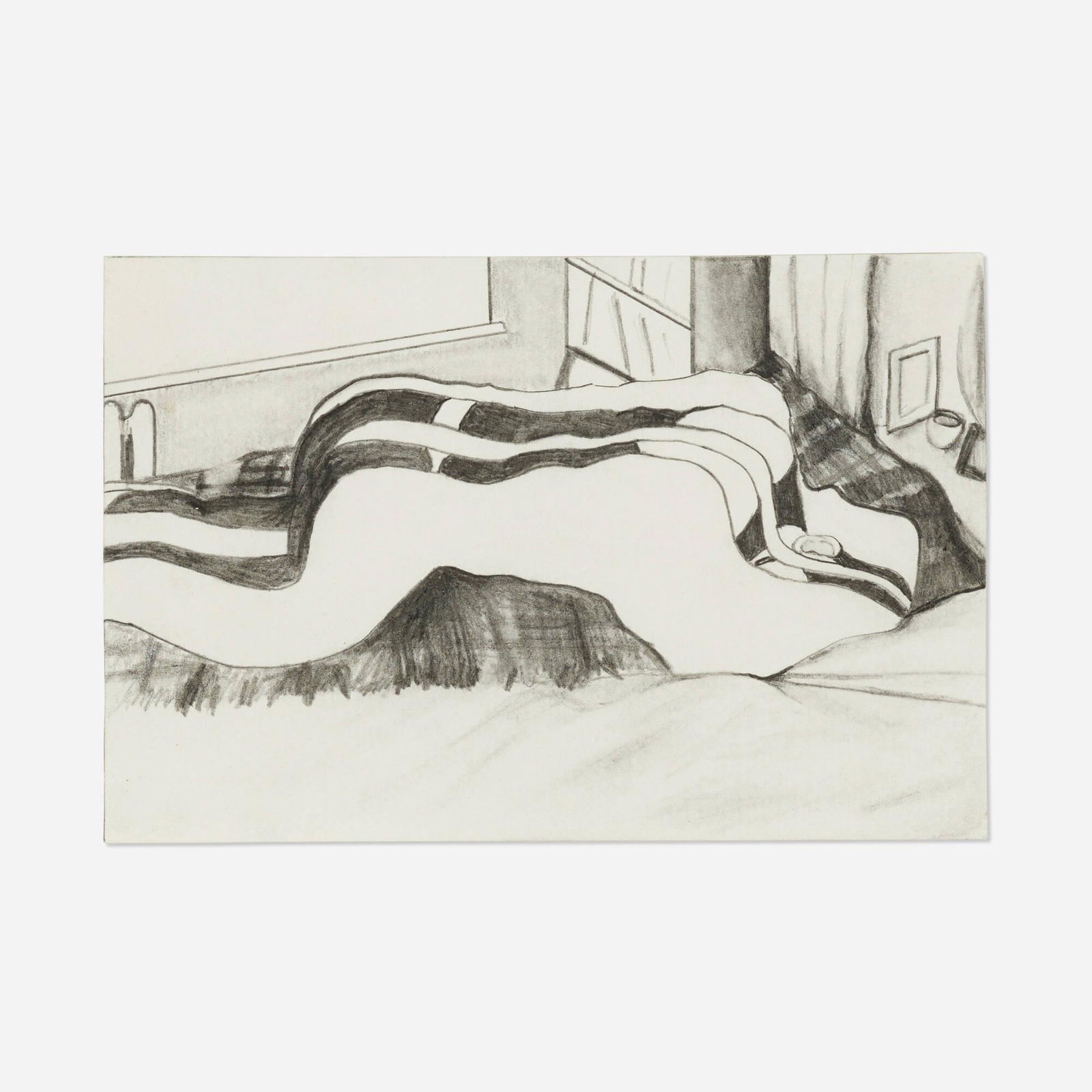 Matt Keegan, Untitled (Melting #1): Matt Keegan Untitled (Melting #1) 2004graphite on paper 4 h x 5.875 w in (10 x 15 cm) Provenance: D'Amelio Terras Gallery, New York | The Kenneth L. Freed Collection