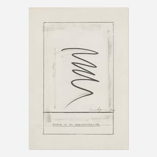 Bernar Venet, Position of an Undetermined Line: Bernar Venet Position of an Undetermined Line c. 1979lithograph image: 9.125 h x 5.75 w in (23 x 15 cm) sheet: 11.625 h x 8.25 w in (30 x 21 cm) Signed and numbered to lower right 'Venet Be