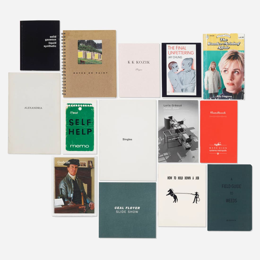 Various Artists, Artist's books and publications: Various Artists Collection of artist's books and publications, fourteen printed paper largest: 8.25 h x 6 w in (21 x 15 cm) Complete Lot Details Rex Reason Simon P