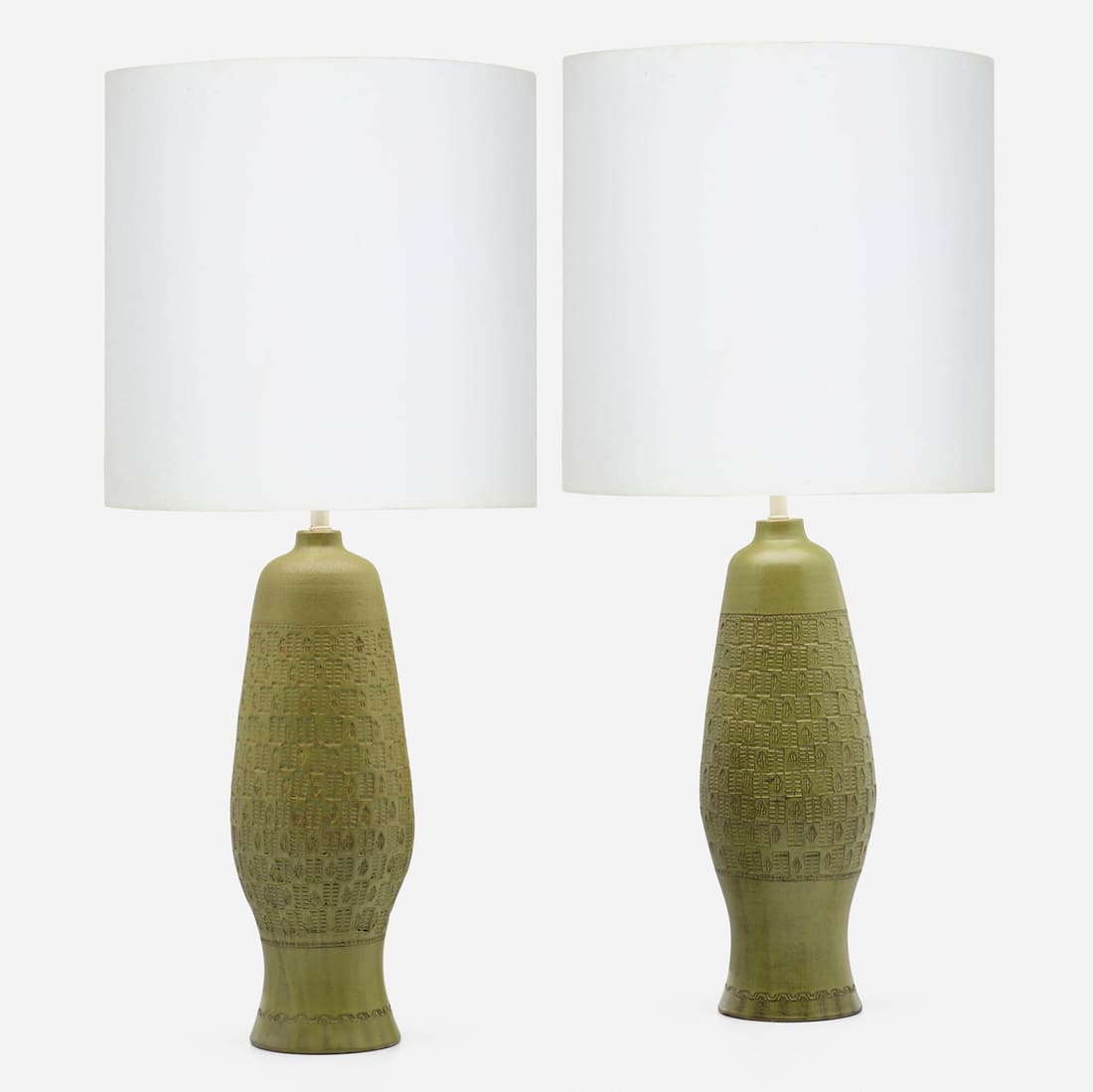Italian, Table lamps, pair (1 of 3)