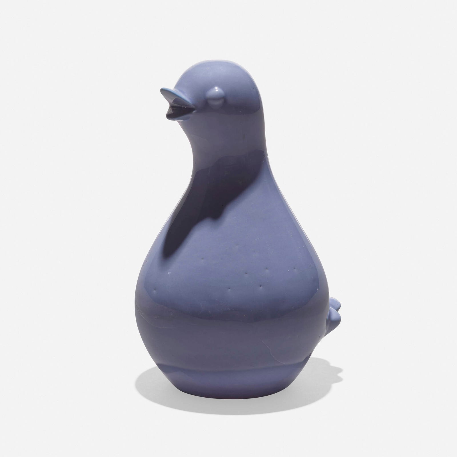 Eva Zeisel, Bird (talcum powder dispenser): Eva Zeisel Bird (talcum powder dispenser) Ohio PotteriesHungary / USA, c. 1950glazed porcelain 6 h x 3.75 dia in (15 x 10 cm) Literature: Eva Zeisel on Design: The Ma