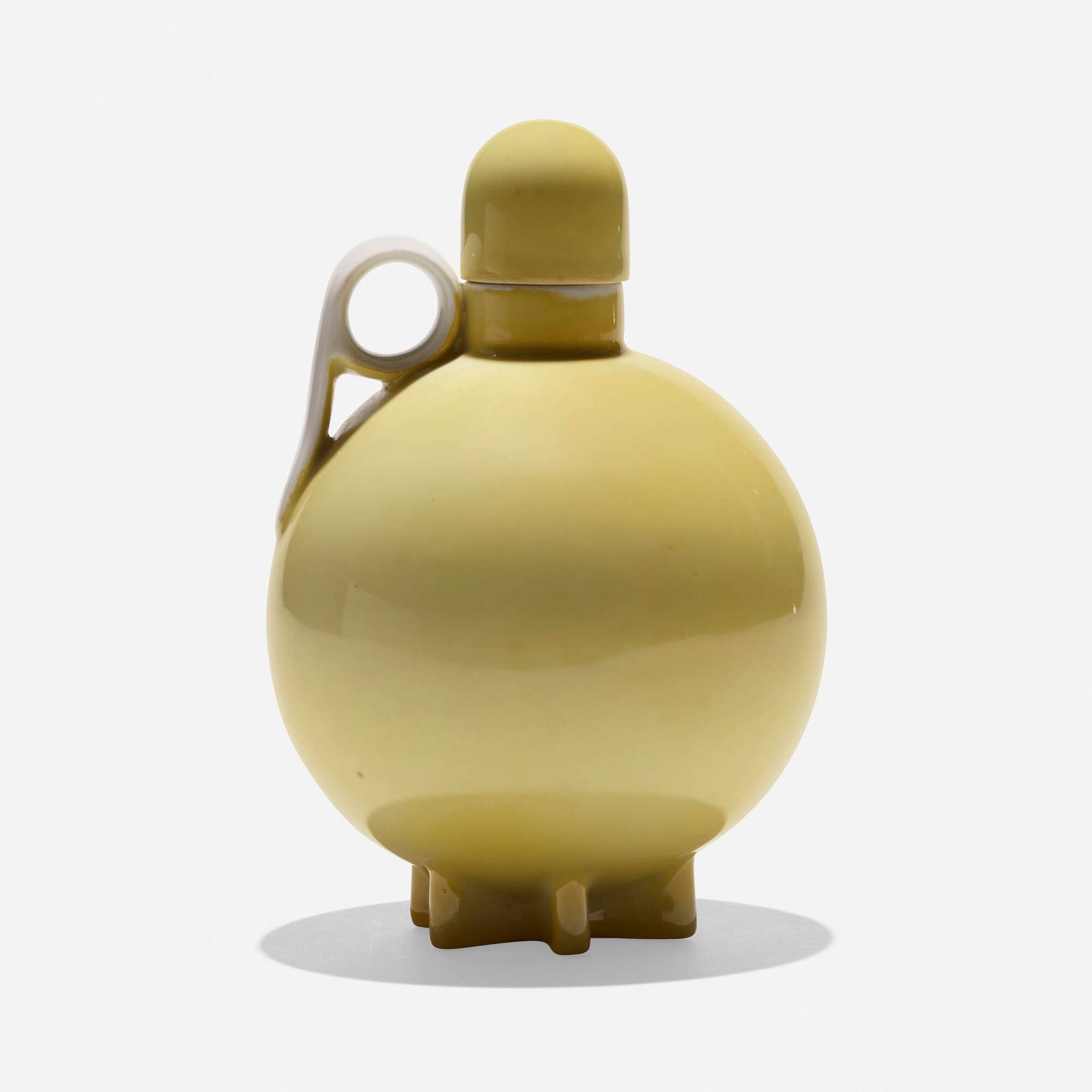 Eva Zeisel, Liquor decanter: Eva Zeisel Liquor decanter DulevoHungary / Russia, c. 1933glazed porcelain 5.75 h x 4 dia in (15 x 10 cm) Stamped manufacturer's mark to underside. Literature: