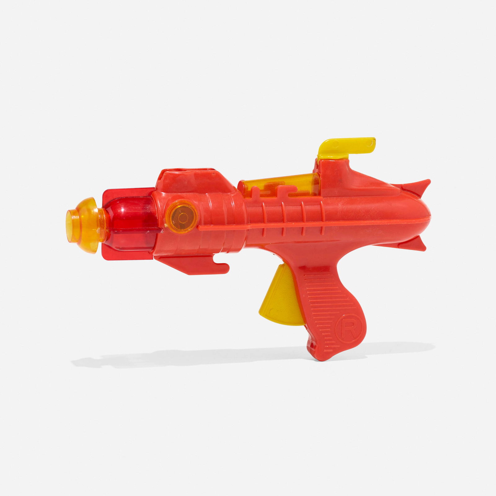 Ranger Steel Products, Twin Jet ray gun: Ranger Steel Products Twin Jet ray gun USA, c. 1953 plastic 6 h x 10.25 w x 2 d in (15 x 26 x 5 cm) Ray gun features friction sparking. This work will ship from Chicago, Ill