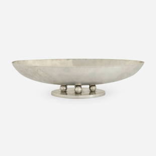 Palmer Smith, Centerpiece: Palmer Smith Centerpiece USA, c. 1935hand-hammered aluminum 5.75 h x 22.75 w x 8.5 d in (15 x 58 x 22 cm) Impressed manufacturer's mark to underside 'Palmer Smith'. This wo