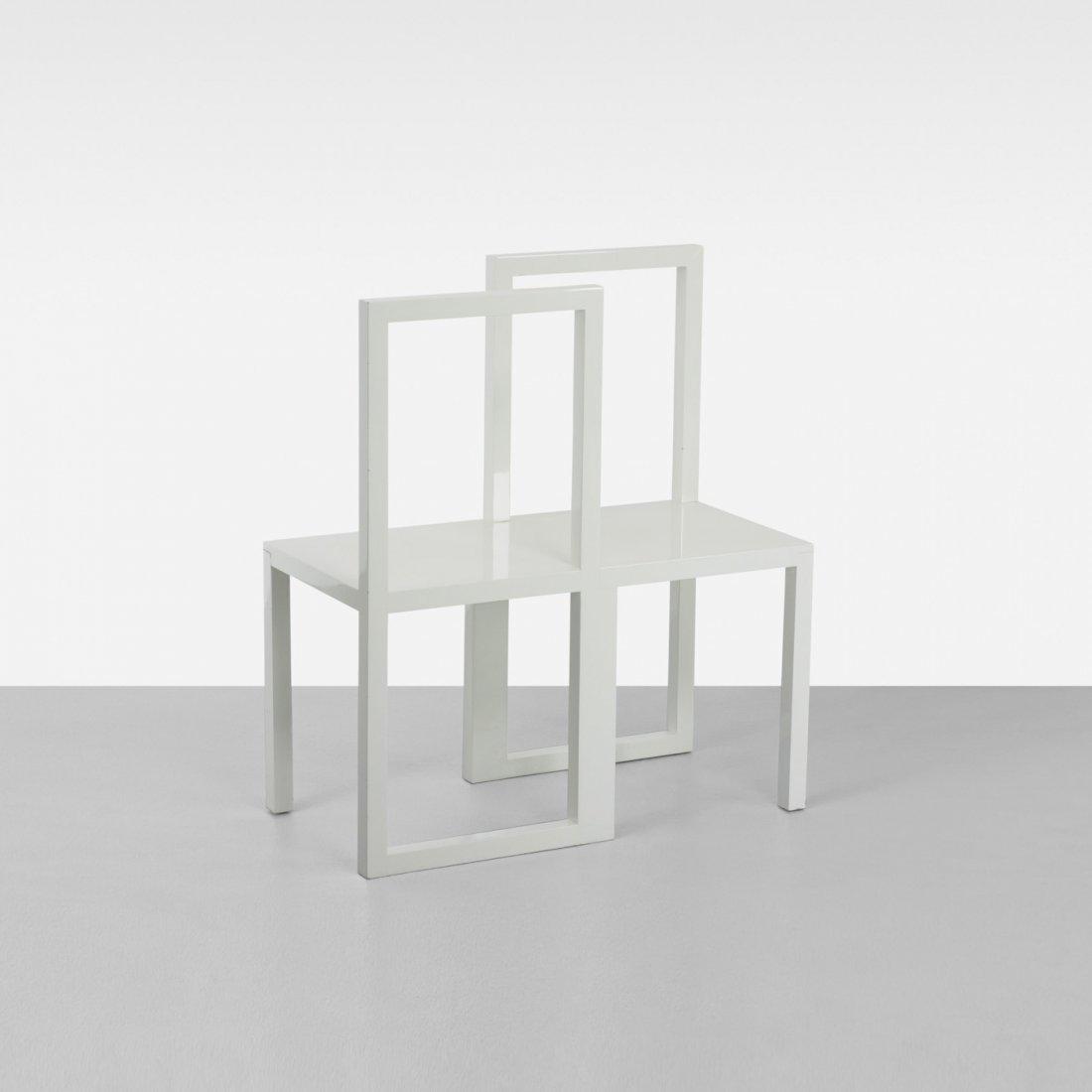 Robert Wilson Bessie Smith Breakfast Chair: Robert Wilson Bessie Smith Breakfast Chair RW Work Ltd. United Kingdom, 1988/1990 lacquered wood 35.5 w x 17.75 d x 39.5 h inches This chair was originally designed for the theatrical production of Co