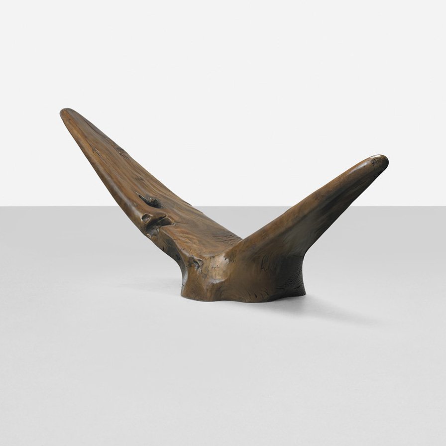 Zanini de Zanine Caldas chaise lounge: Zanini de Zanine Caldas chaise lounge Brazil, 2011 carved solid Pequi tree root 123 w x 38 d x 57.75 h inches This work is unique. Signed with impressed number and date: [01/01 2011] with branded sign