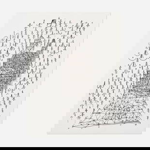 William J. O'Brien, Untitled: William J. O'Brien Untitled 2004ink on paper 11.875 h x 9 w in (30 x 23 cm) Signed and dated to verso 'William J. O'Brien 04'. This work will ship from Chicago, Illinois.</
