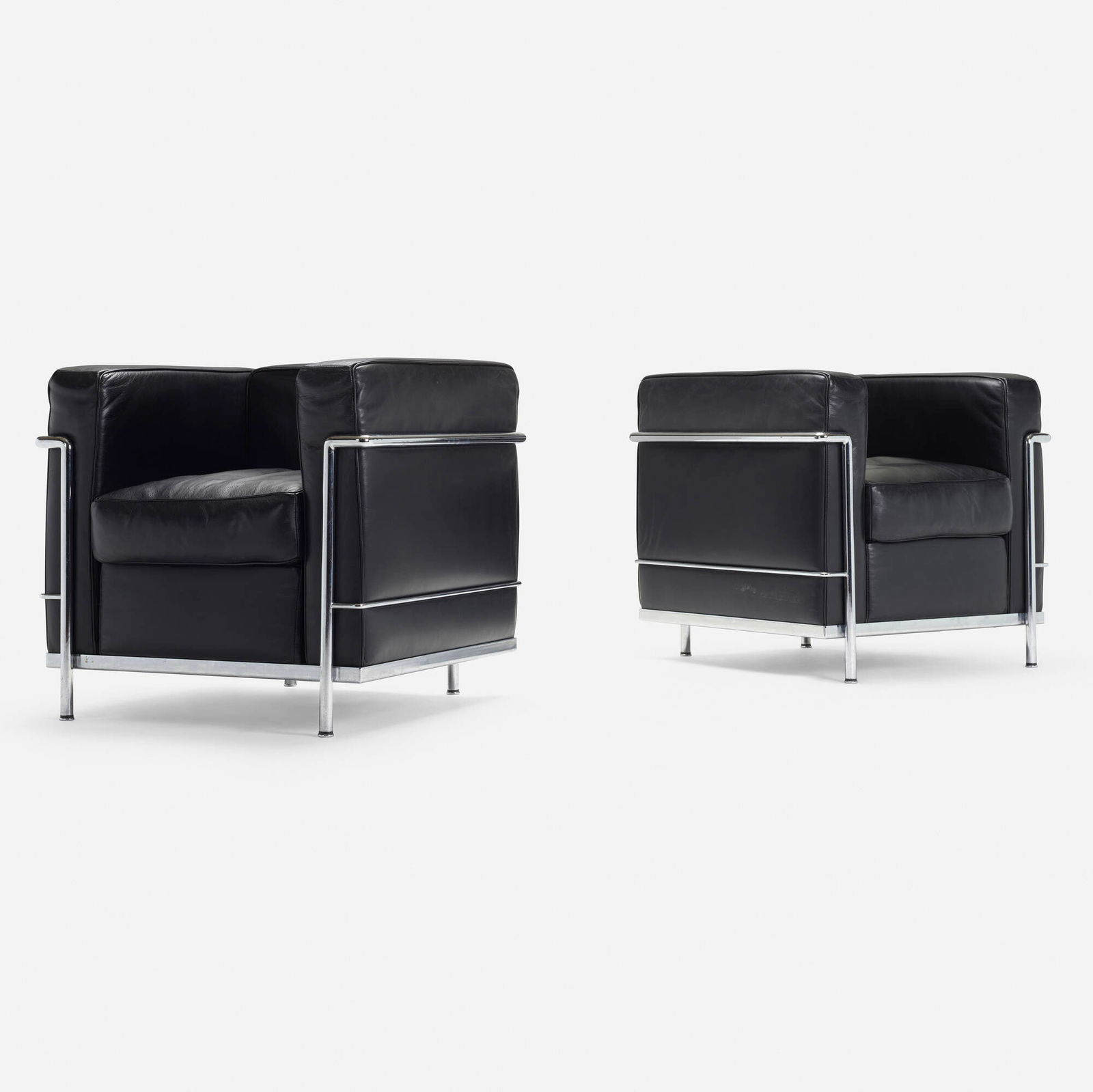 Perriand, Jeanneret and Le Corbusier, LC2 chairs (1 of 5)