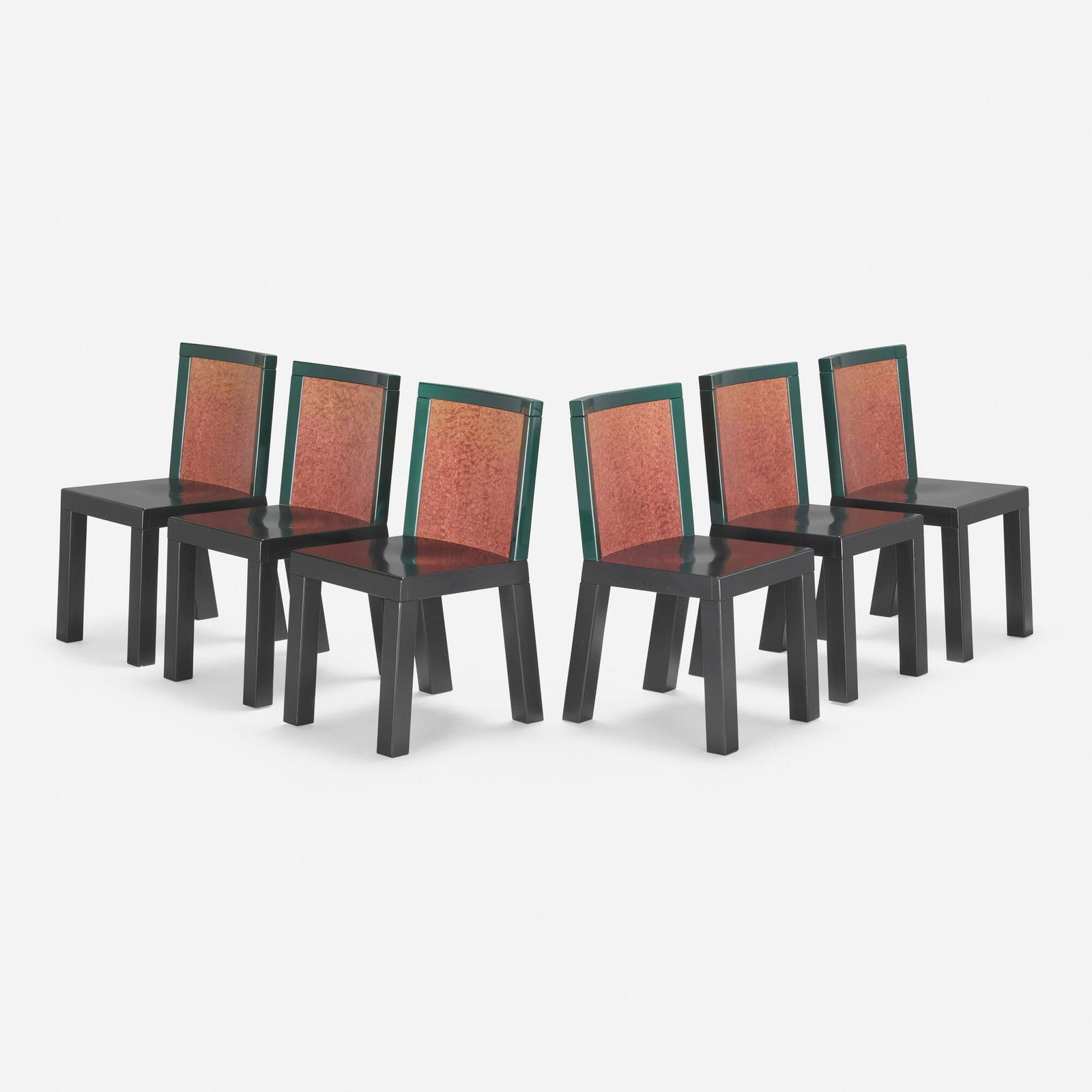 Ettore Sottsass, Donau dining chairs, set of six (1 of 4)