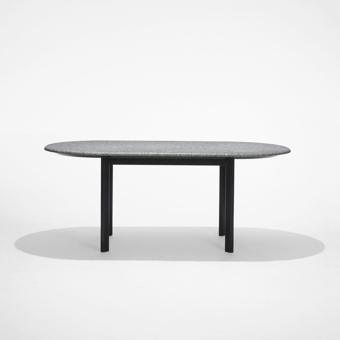 Joseph D'urso Executive desk: Joseph D'urso Executive desk Knoll International USA, c. 1980 granite, lacquered wood, enameled steel 72 w x 36 d x 29 h inches Signed with paper manufacturer's label to underside: [Knoll, Inc.].