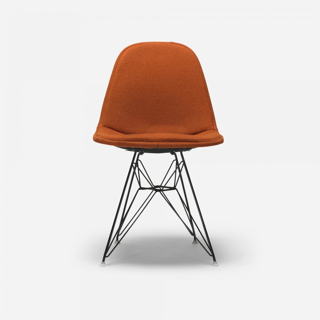 Charles and Ray Eames DKR: Charles and Ray Eames DKR Herman Miller USA, 1951/c. 1958 enameled steel, upholstery, plastic 19 w x 20.5 d x 32 h inches Literature: Eames Design: The Work of the Office of Charles and Ray Eames, Neu