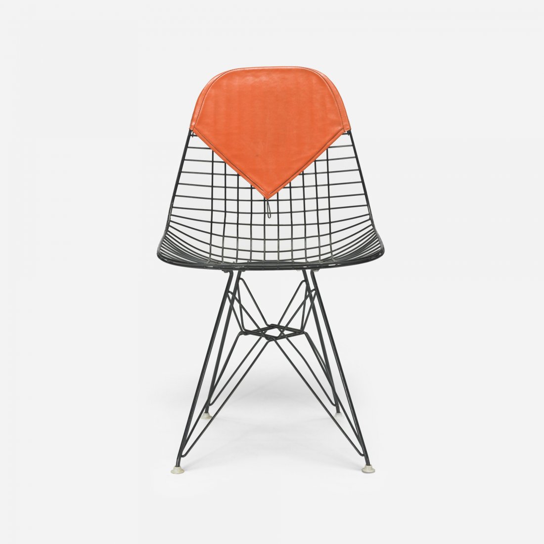 Charles and Ray Eames DKR: Charles and Ray Eames DKR Herman Miller USA, 1951/c. 1958 enameled steel, vinyl, plastic 18.75 w x 21 d x 31.75 h inches Literature: Eames Design: The Work of the Office of Charles and Ray Eames, Neuh