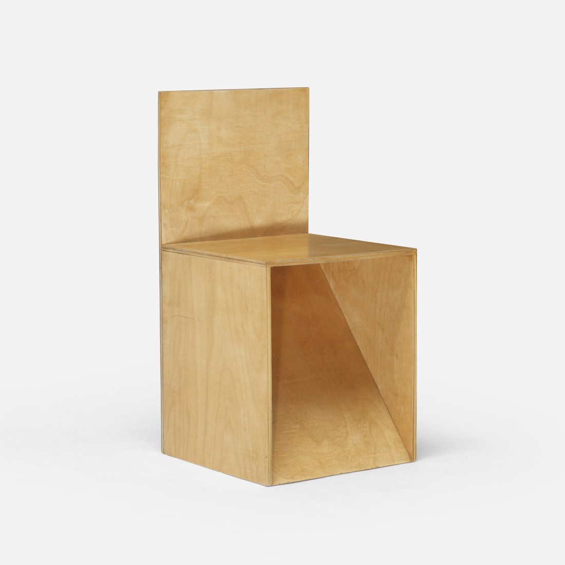 After Donald Judd chair: After Donald Judd chair USA, c. 2000 birch 15 w x 15 d x 30 h inches