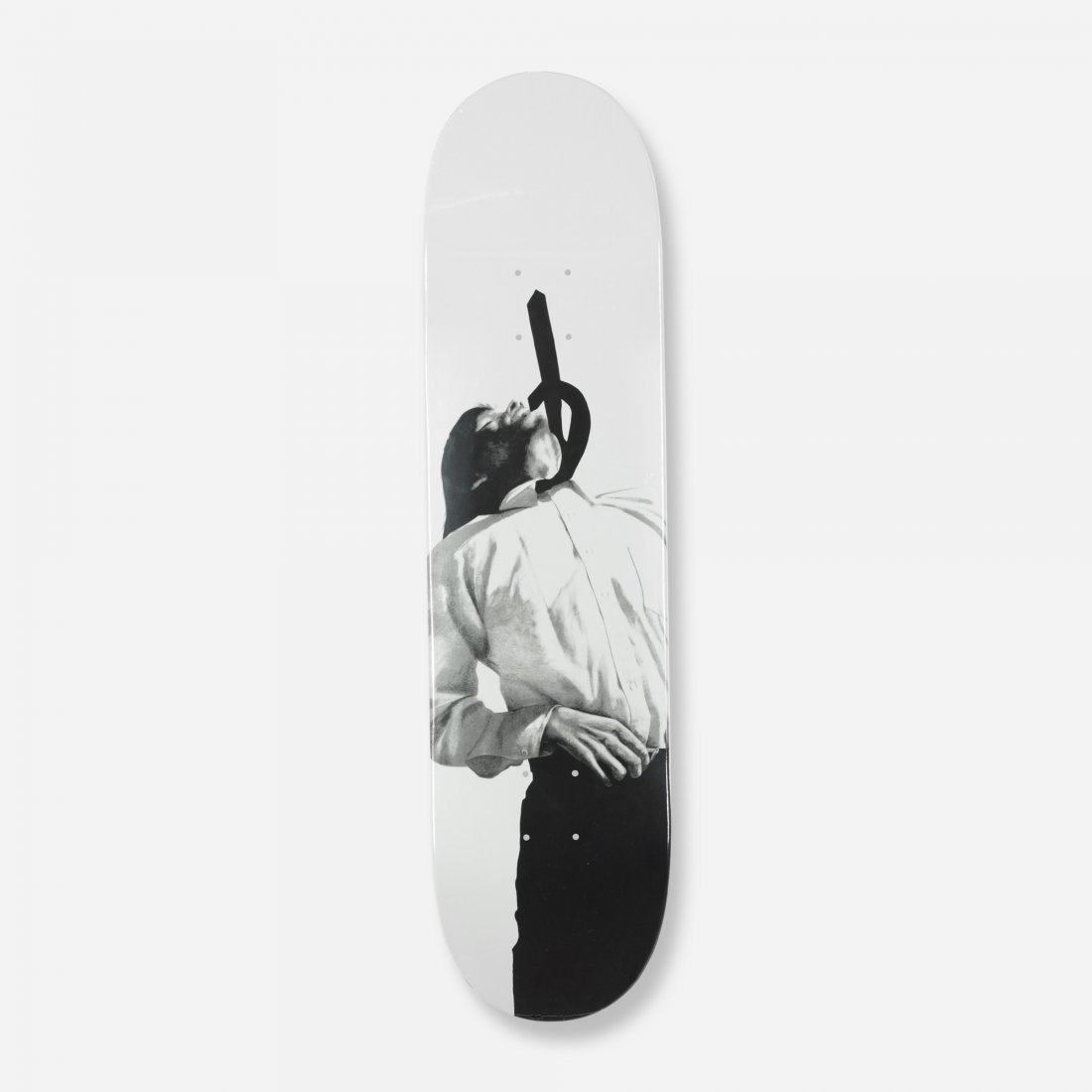 Robert Longo Eric skateboard deck: Robert Longo Eric skateboard deck Supreme USA, 2011 transfer-printed plywood 8 w x 31.75 d x 2 h inches