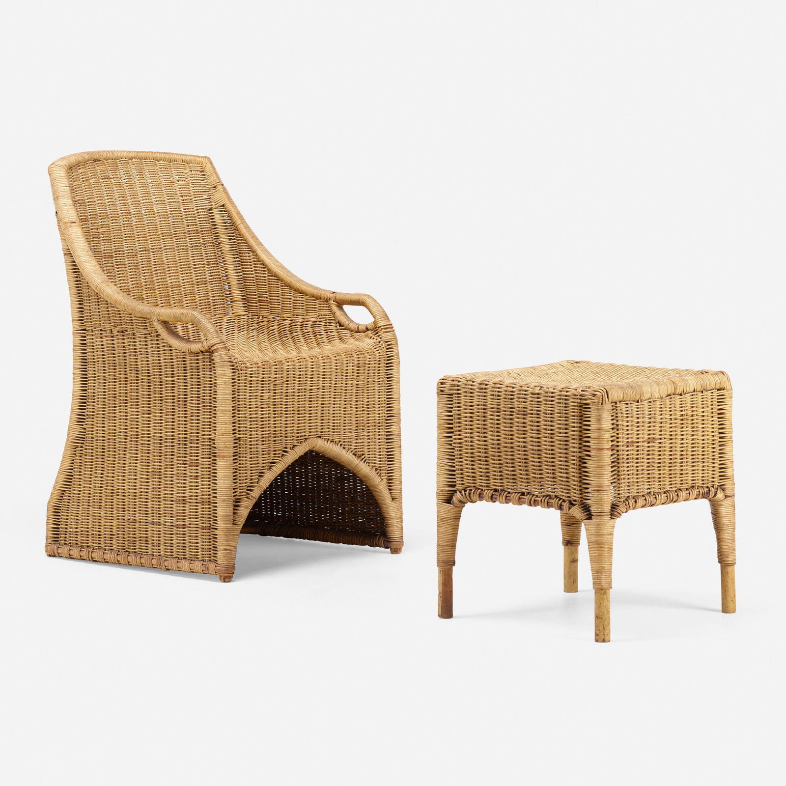 Richard Riemerschmid, Armchair and stool (1 of 4)