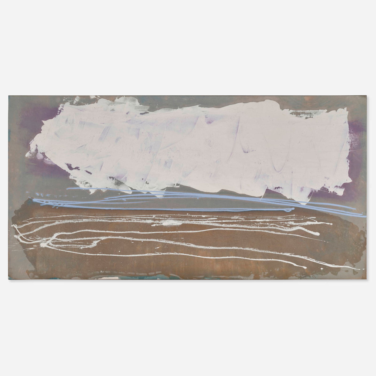 Dan Christensen, Autumn Beach: Dan Christensen Autumn Beach 1982acrylic on canvas 40.5 h x 80.75 w in (103 x 205 cm) Signed, titled and dated to verso 'Dan Christensen 1982 Autumn Beach'. Provenance: