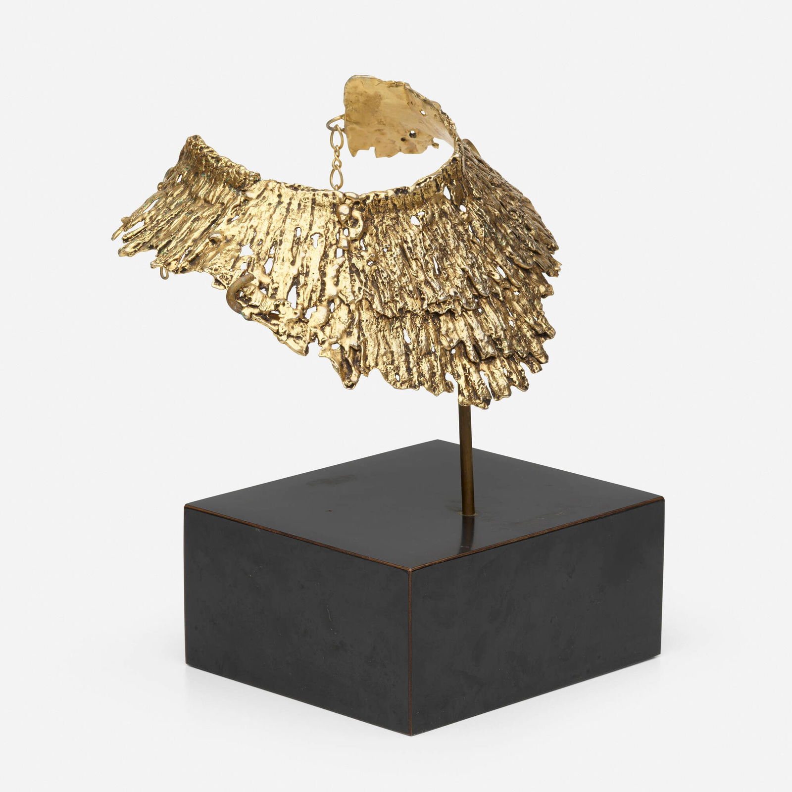 Judith Brown, Necklace: Judith Brown Necklace c. 1970vermeil 7 h x 7 w x 4 d in (18 x 18 x 10 cm) This work is unique. Provenance: The Kruger Gallery, New York | The Estate of Olga List and Ge