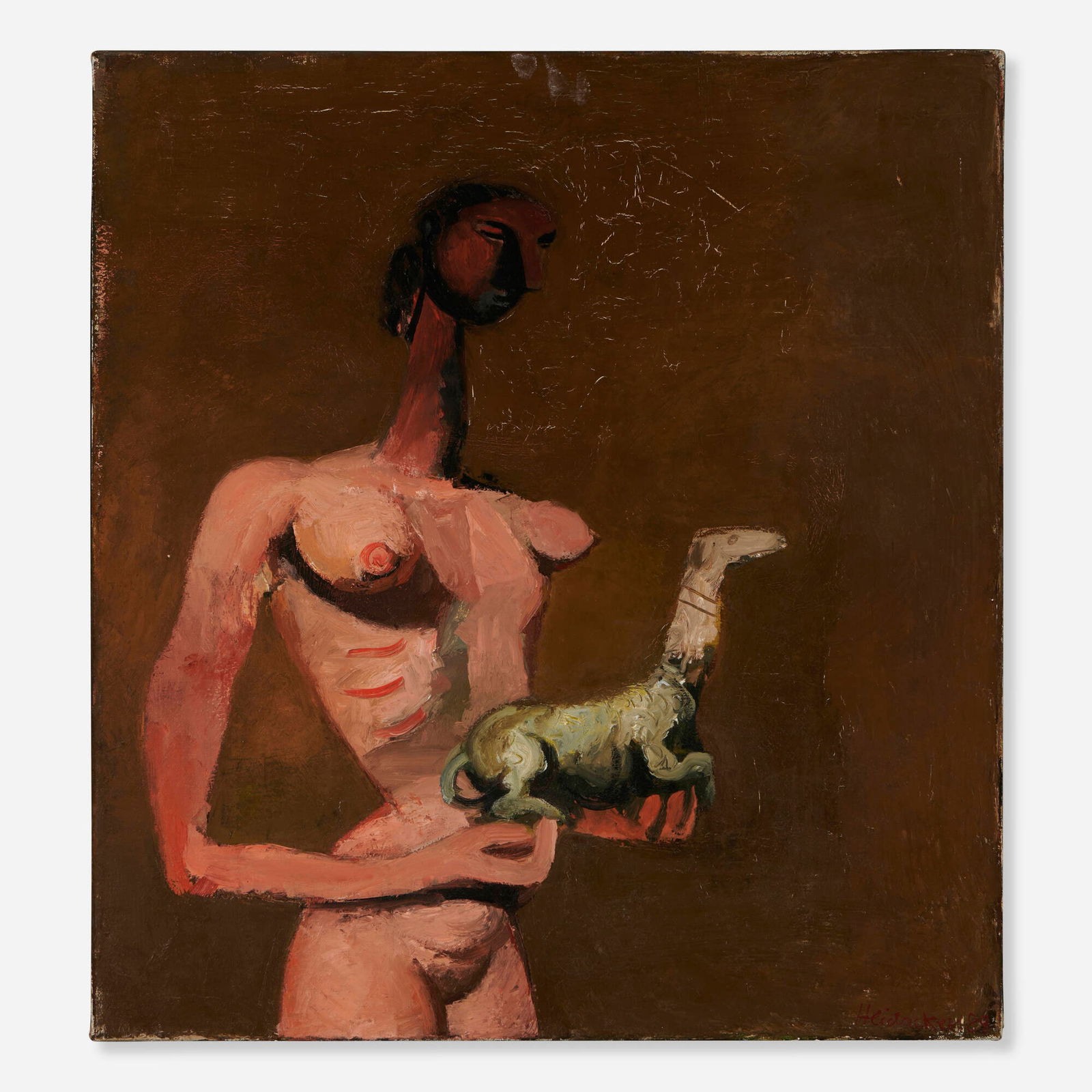 Stephanus Heidacker, Halbakt Mit Kleinem Hund (1 of 4)