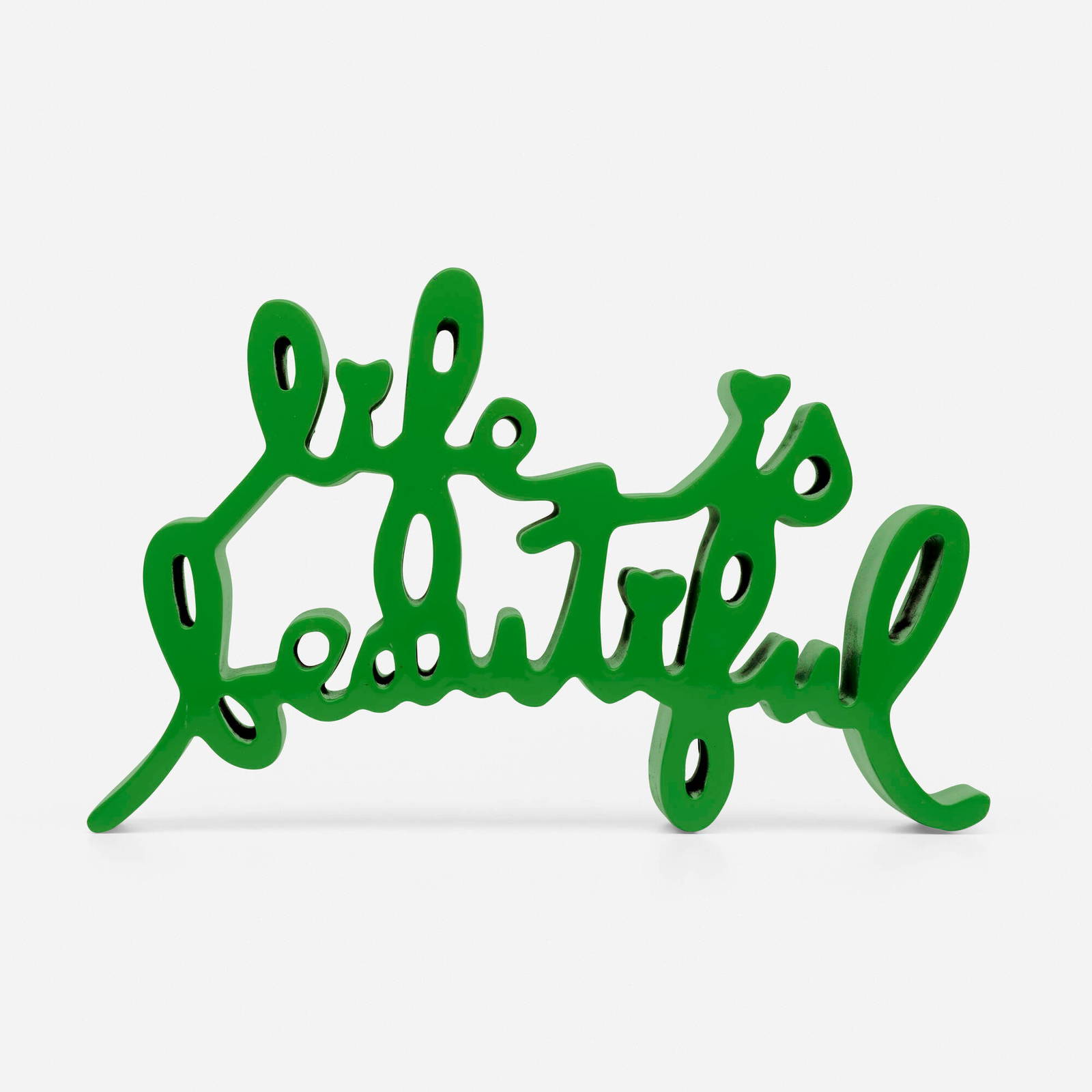 Mr. Brainwash, Life Is Beautiful (green) Auction
