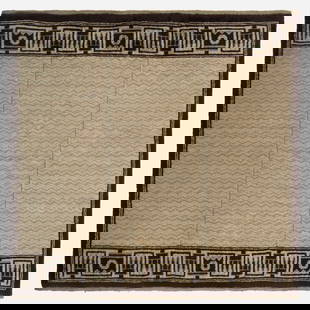 Barbro Nilsson, Pile carpet for Villa Buller: Barbro Nilsson Pile carpet for Villa Buller Sweden, c. 1948hand-knotted wool 86 w x 90 l in (218 x 229 cm) Provenance: Villa Buller, Backen Lidingo, Sweden