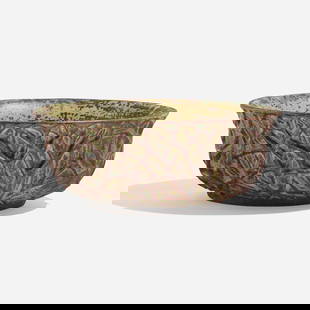 Axel Salto, Bowl: Axel Salto Bowl Royal CopenhagenDenmark, 1944 / c. 1980glazed stoneware 4.25 h x 10.125 dia in (11 x 26 cm) Incised signature 'SALTO' and glazed number '20729' with manufacturer's three-