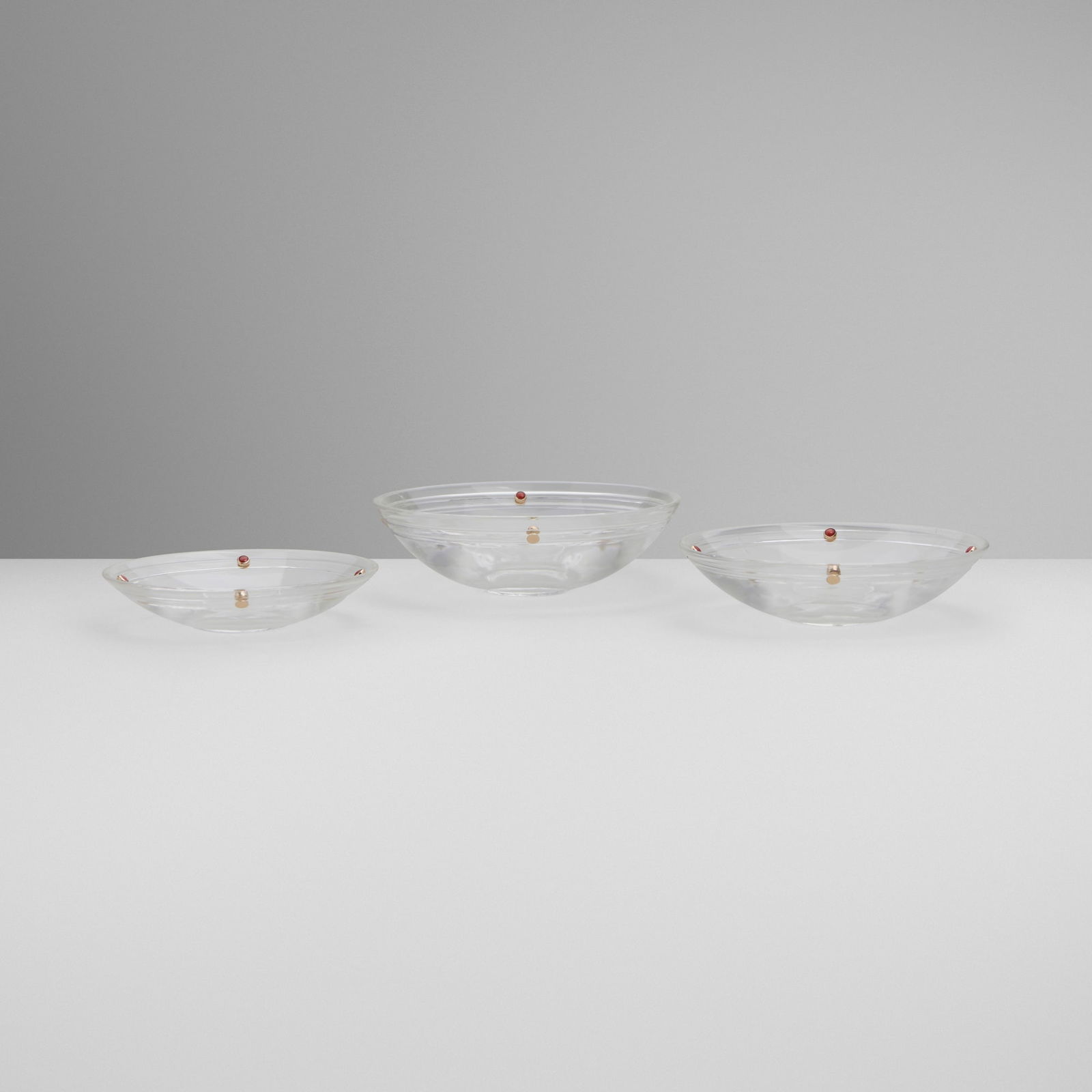 French, Nesting bowls, set of three (1 of 3)
