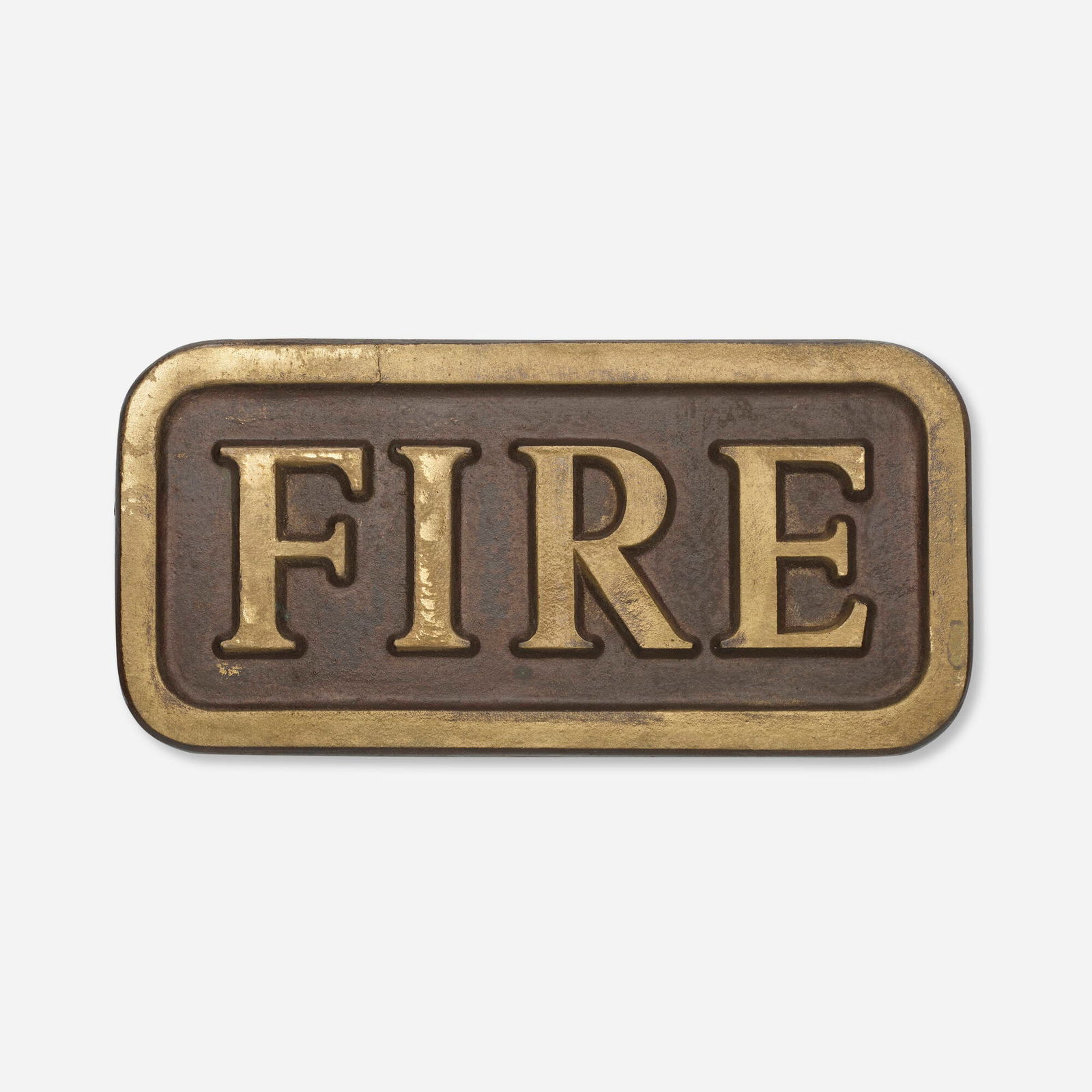 Stephen Kaltenbach, Fire: Stephen Kaltenbach Fire (from the 7 Objects/69 portfolio) 1969patinated bronze 3.75 h x 7.75 w x .25 d in (10 x 20 x 1 cm) Incised signature and number to verso 'Kaltenbach 38/100'. This work