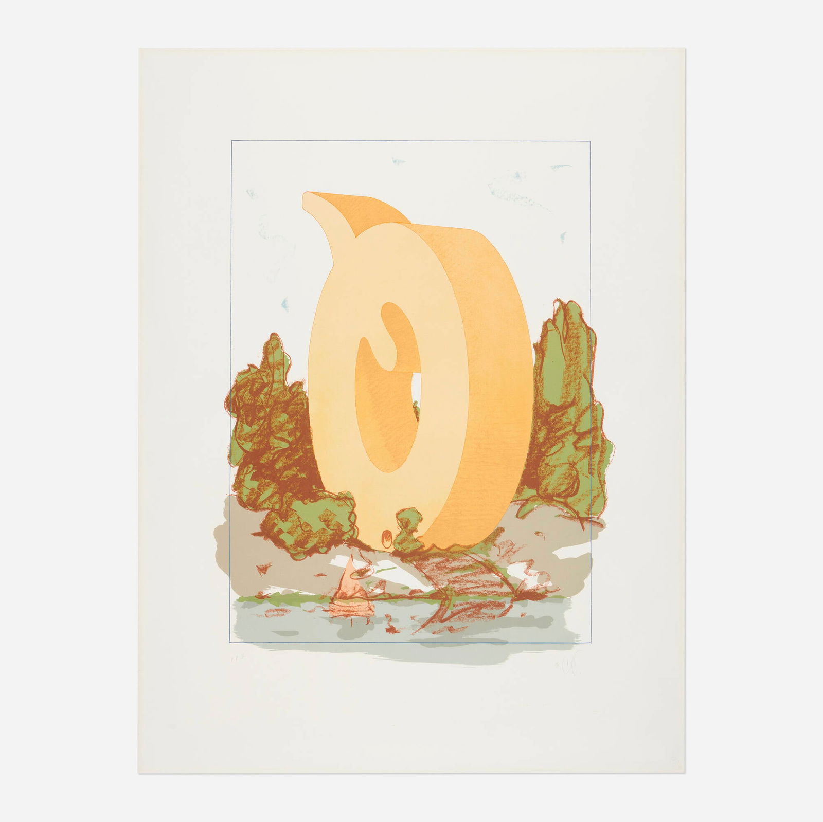 Claes Oldenburg, The Letter Q (1 of 3)