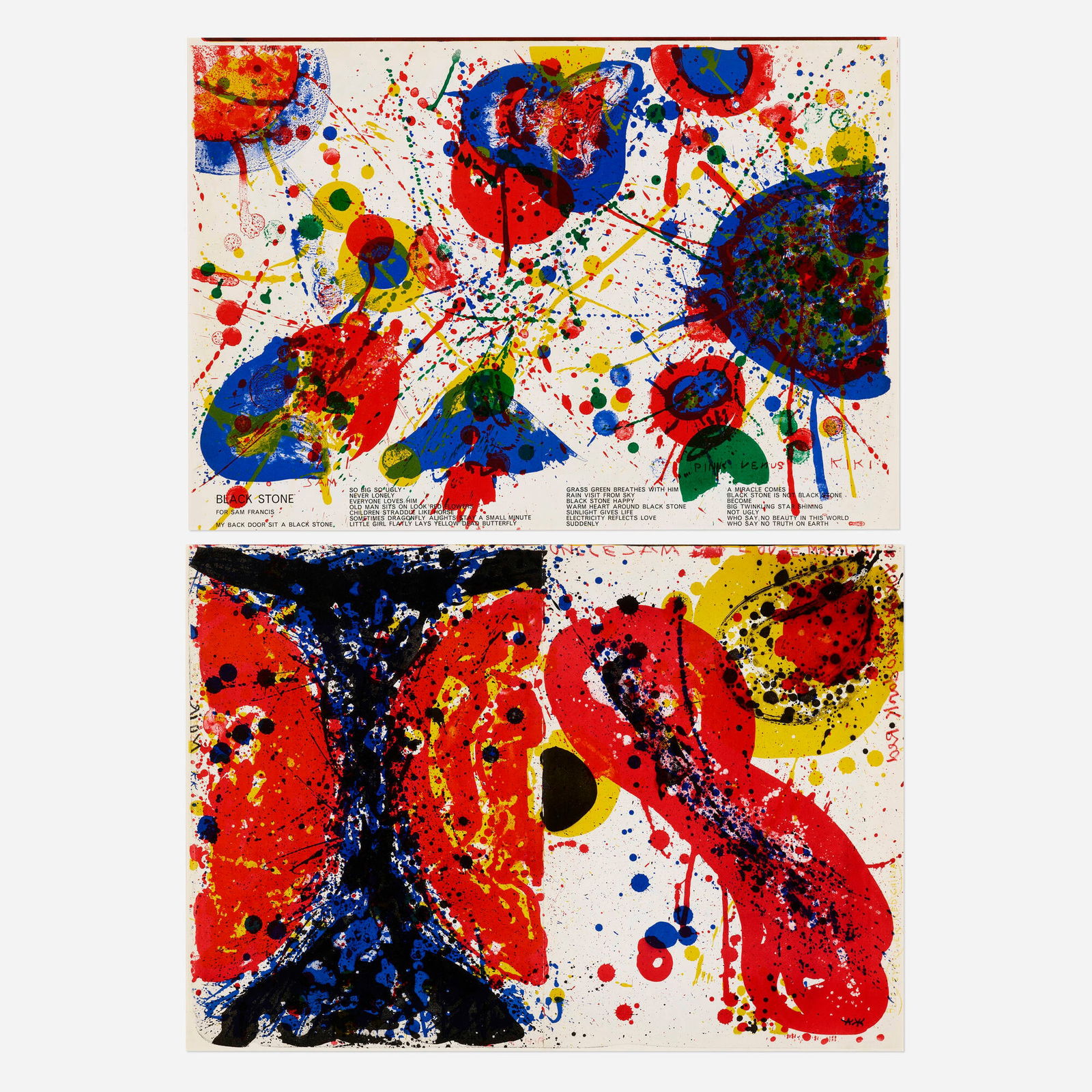 Sam Francis, Two works from the One Cent Life (1 of 3)