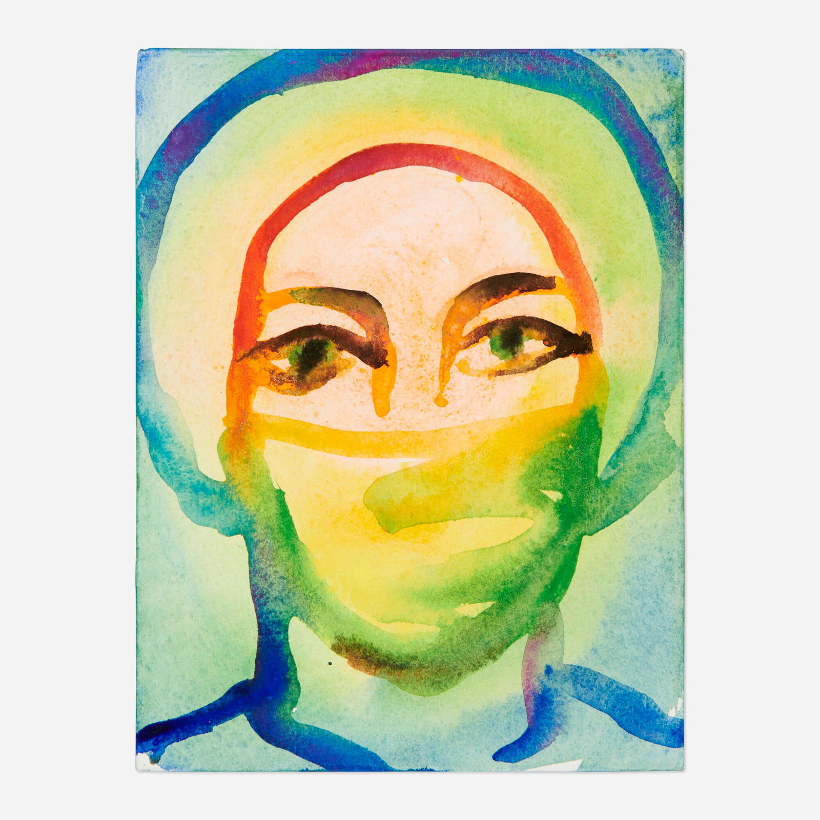 T.M. Davy, Care Worker Care Card: T.M. Davy Care Worker Care Card 2020watercolor on paper 7.875 h x 6 w in (20 x 15 cm) Signed to verso 'TM'. This work will ship from Chicago, Illinois.